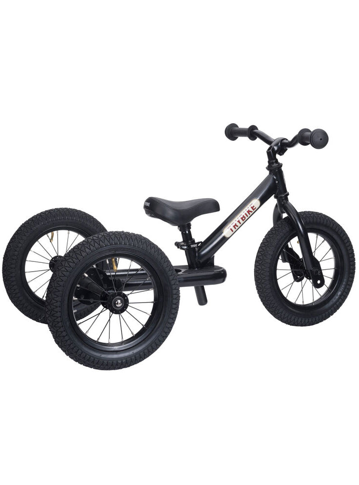 Matte Black Steel Trybike Tricycle For Children - Side Image 2