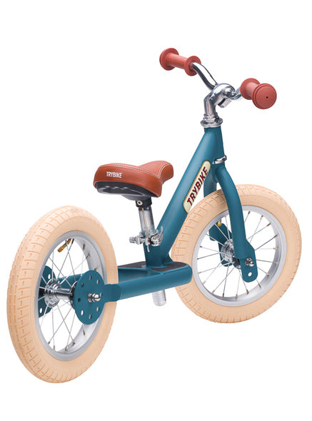 Matte Blue Vintage Tricycle Trybike For Children - Back Image 2
