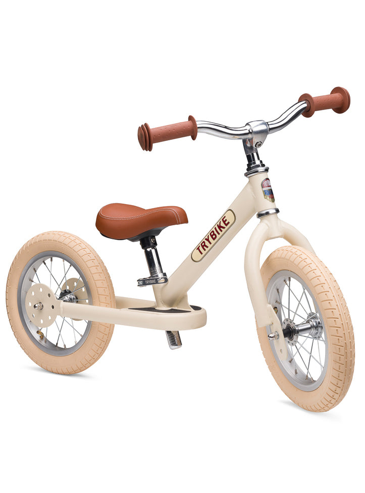 Matte Cream Vintage Tricycle Trybike For Children - Front Image 1