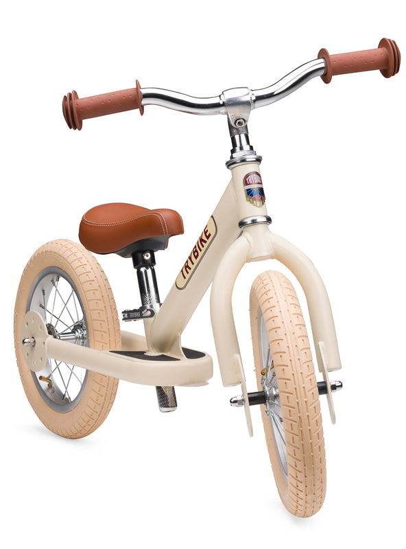 Matte Cream Vintage Tricycle Trybike For Children - Front Image 2