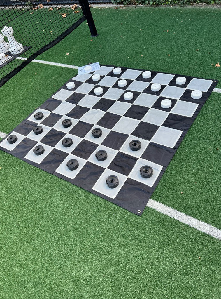Mega 1 Metre Outdoor Checkers Game - Alternate Image