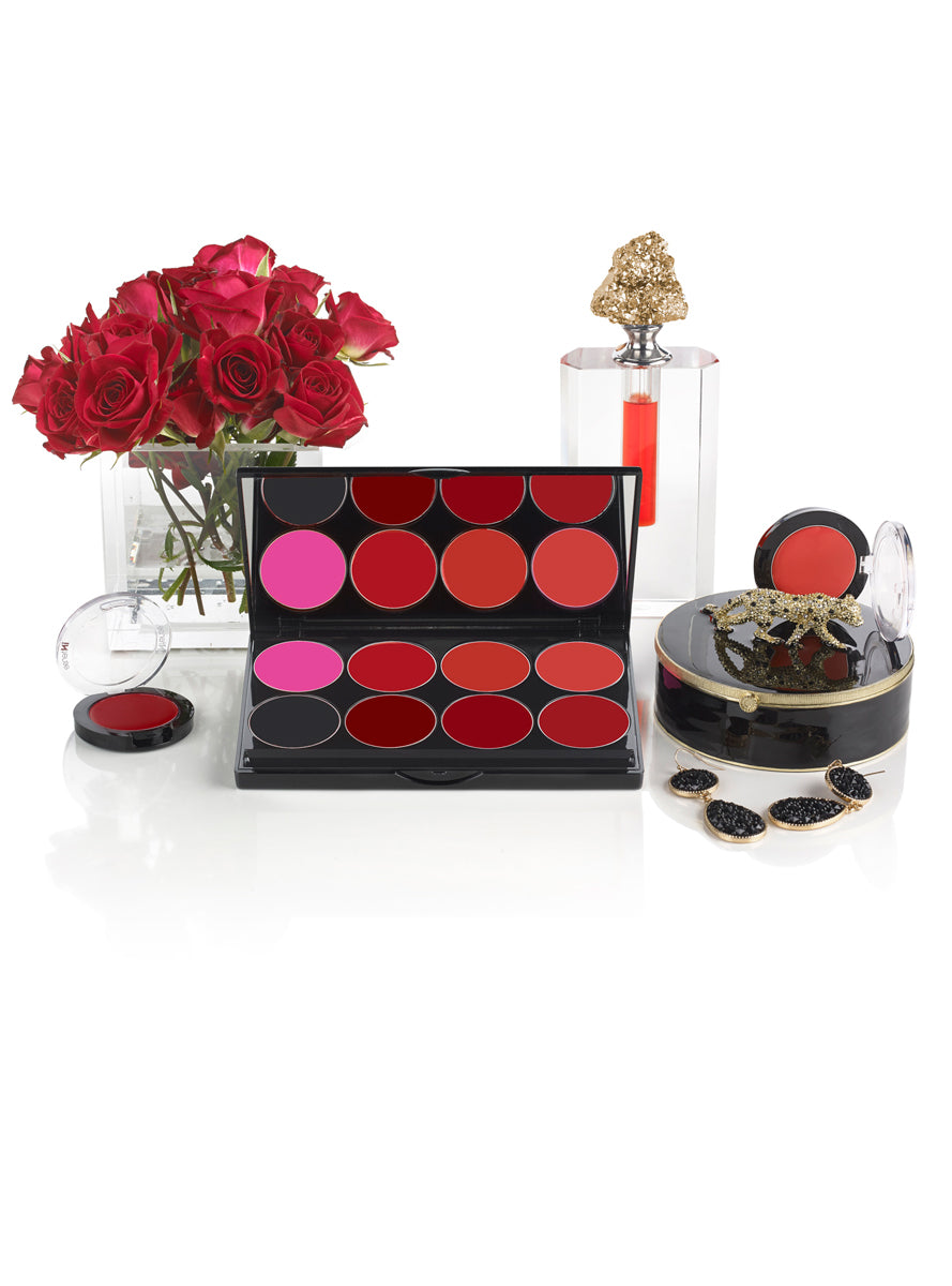Mehron Lip Cream 8 Colour Spicy Makeup Palette - Alternative Image 1