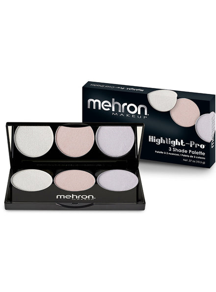 Mehron Pro Highlight 3 Colour Pallet Cool Tones - Main Image