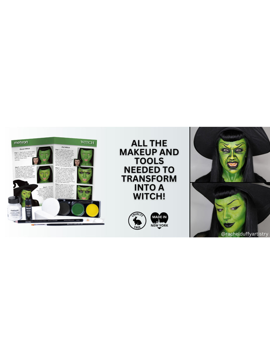 Mehron Green Witch Professional Makeup Kit - Alternative Image 1