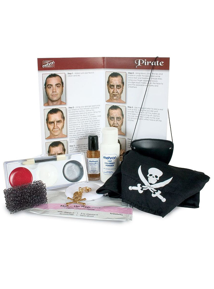 Mehron Professional Pirate Character Makeup Kit - Alternative Image