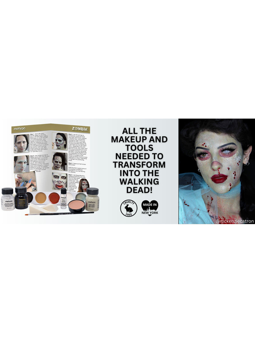 Professional Zombie SFX Halloween Makeup Kit - Product Image
