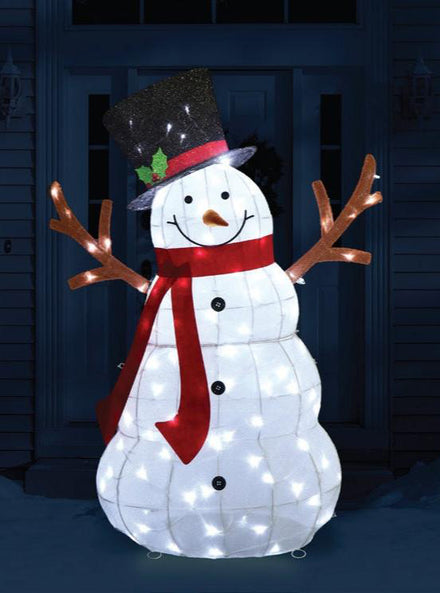 135cm Melting Snowman Twinkling Light Christmas Decoration