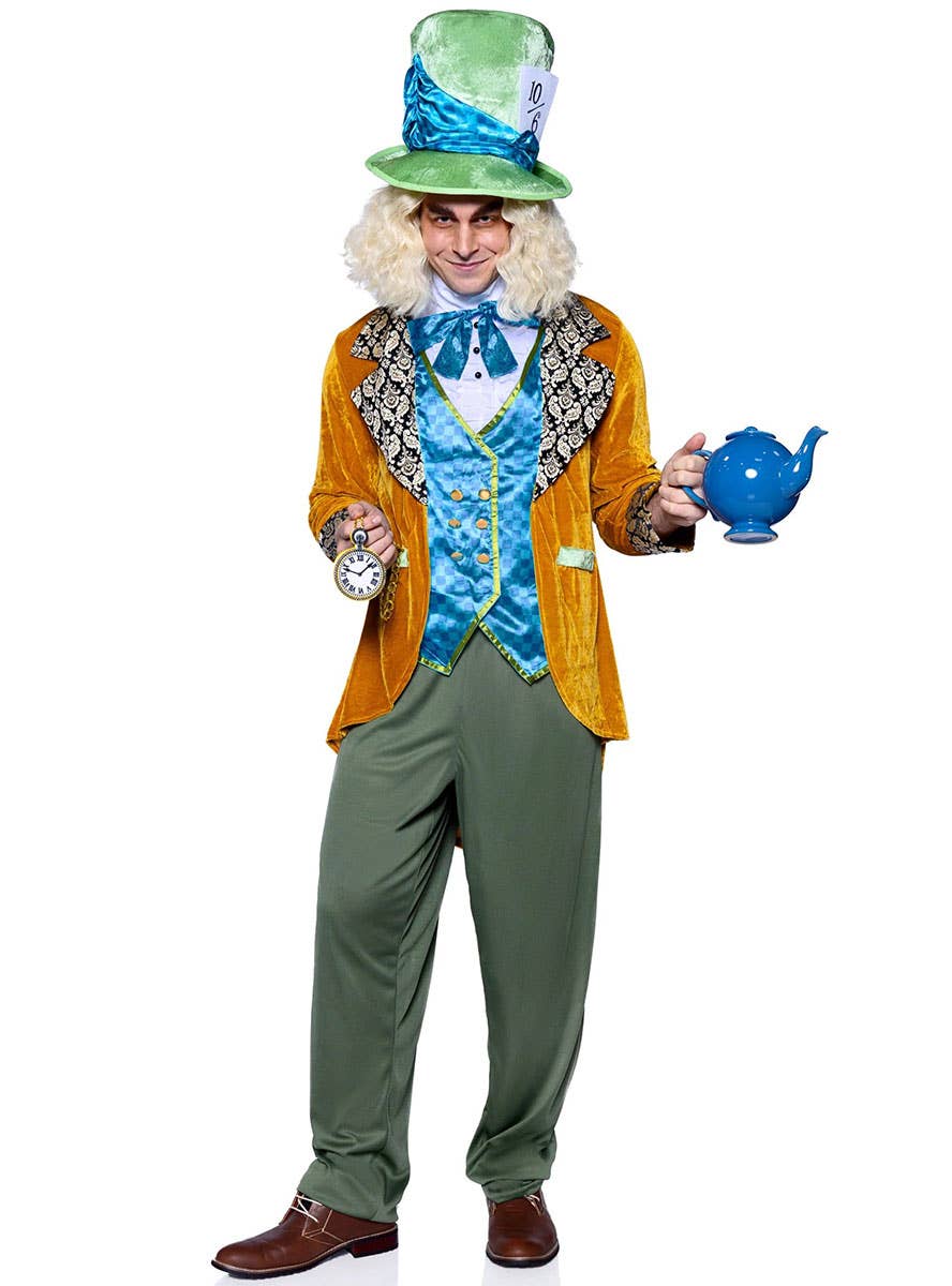 Classic Mad Hatter Deluxe Mens Wonderland Costume - Main Image