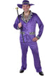 Image of Charming Purple Velvet Pimp Men's Costume