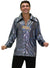 Image of Holographic Silver 70s Mens Disco Costume Shirt