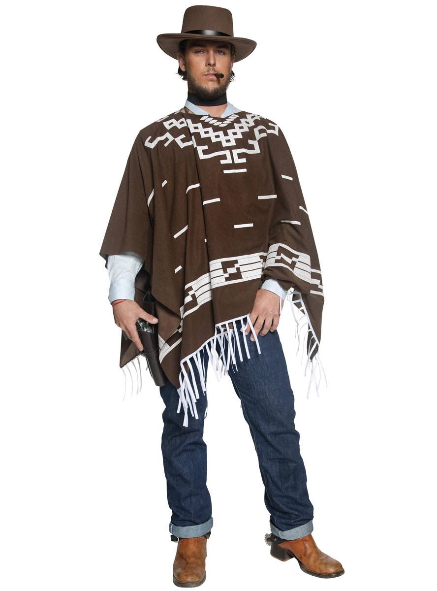 Image of Wandering Wild West Gunman Men's Clint Eastwood Costume - Main Image