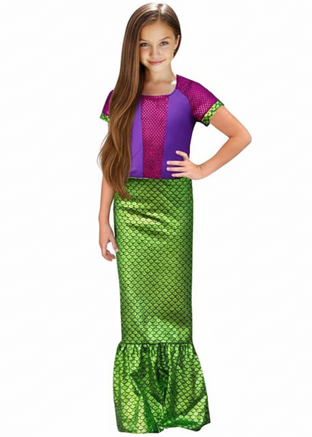 Mermaid Girls Under the Sea Costume - Main Image