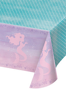 Mermaid Shine Iridescent 259cm Plastic Table Cover – Main Image