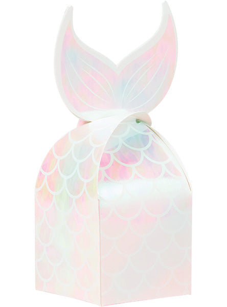 Mermaid Shine Iridescent 8 Pack 18cm Party Favour Boxes – Main Image
