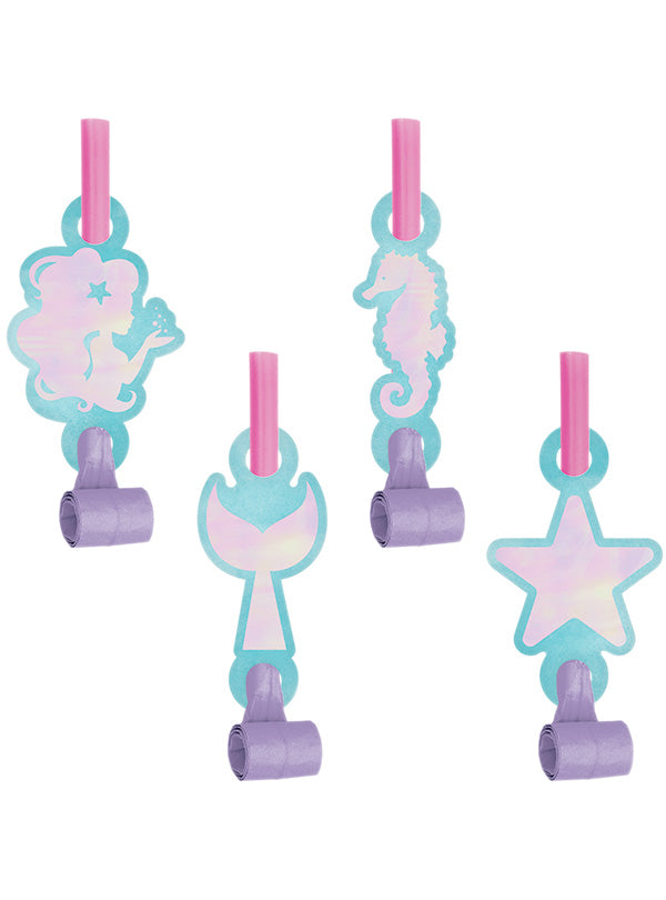 Mermaid Shine Iridescent 8 Pack Party Favour Blowouts – Main Image