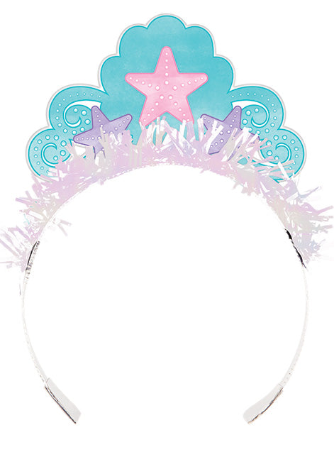 Mermaid Shine Iridescent 8 Pack Party Tiaras – Main Image