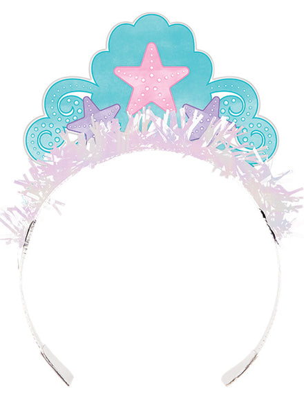 Mermaid Shine Iridescent 8 Pack Party Tiaras – Main Image