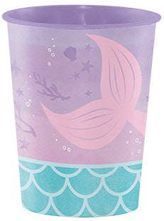 Mermaid Shine Iridescent Single Party Favour Reusable Plastic Cup – Main Image