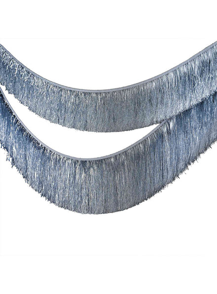 Merry And Bright Silver Tinsel Garlands 2 Pack 2m Long – Main Image