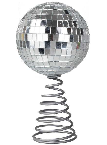 Merry And Bright Disco Ball Shaped Christmas Tree Topper – Main Image