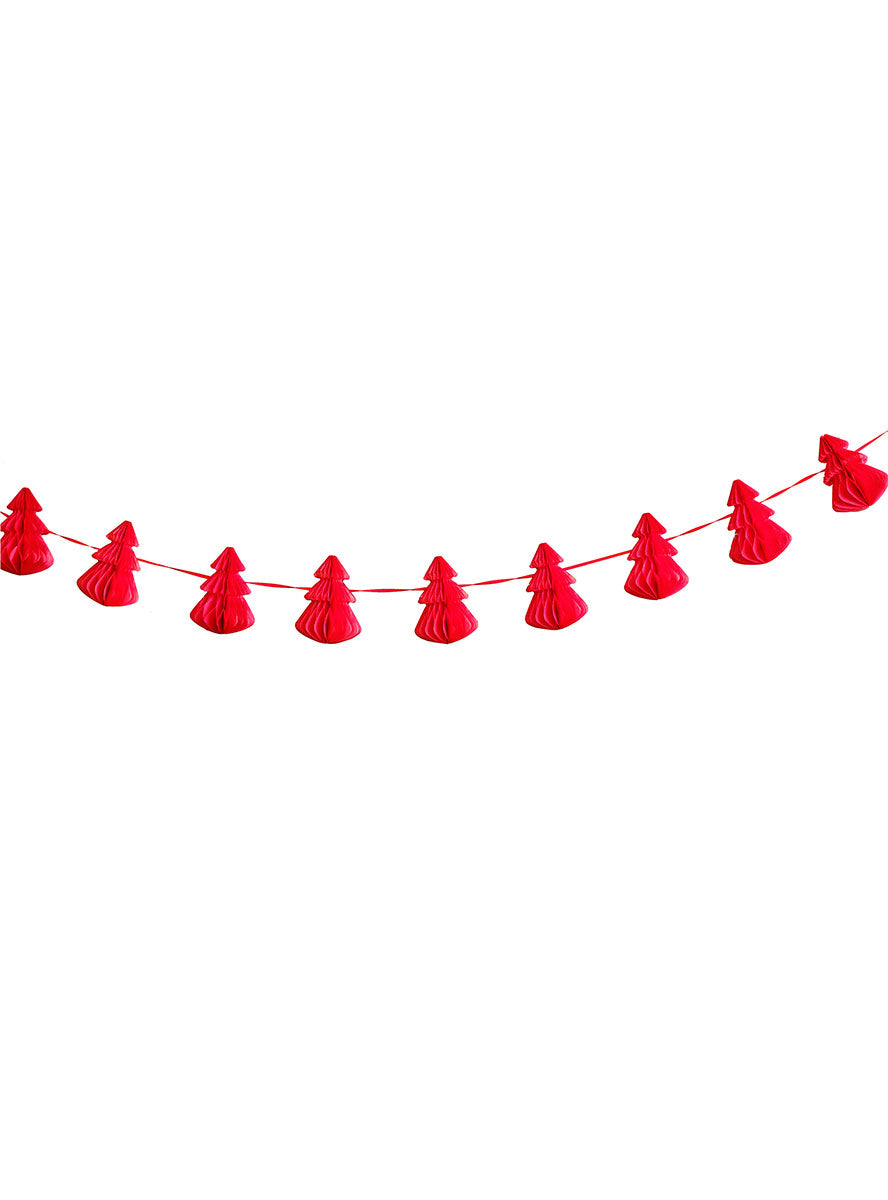 Merry Little Christmas Red Christmas Tree Garland 2m Long – Main Image