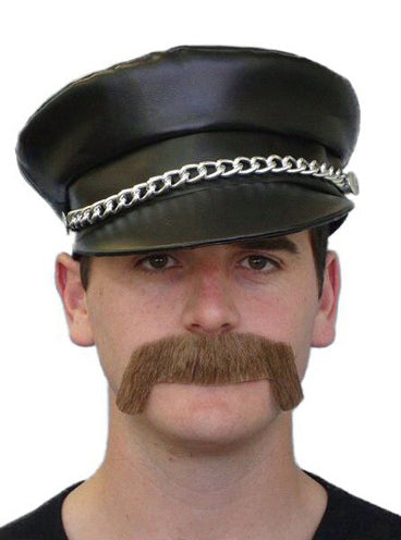 Merv Mens Brown Costume Moustache - Main Image