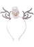 Image of Sparkly Gold and Silver Glitter Reindeer Ears Christmas Headband