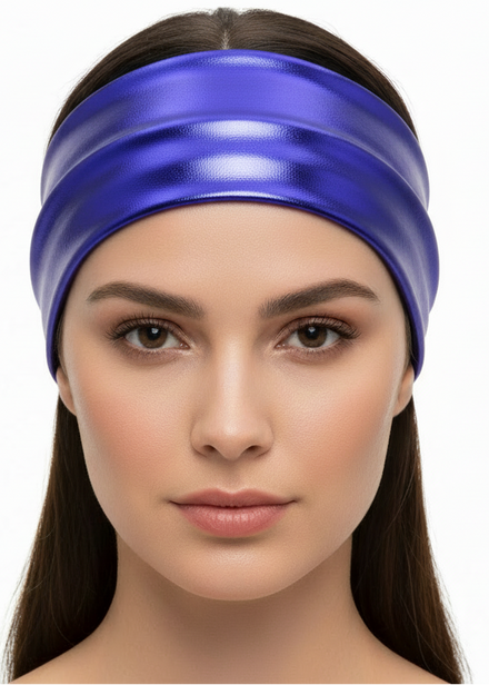 Metallic Blue Headband - Main Image
