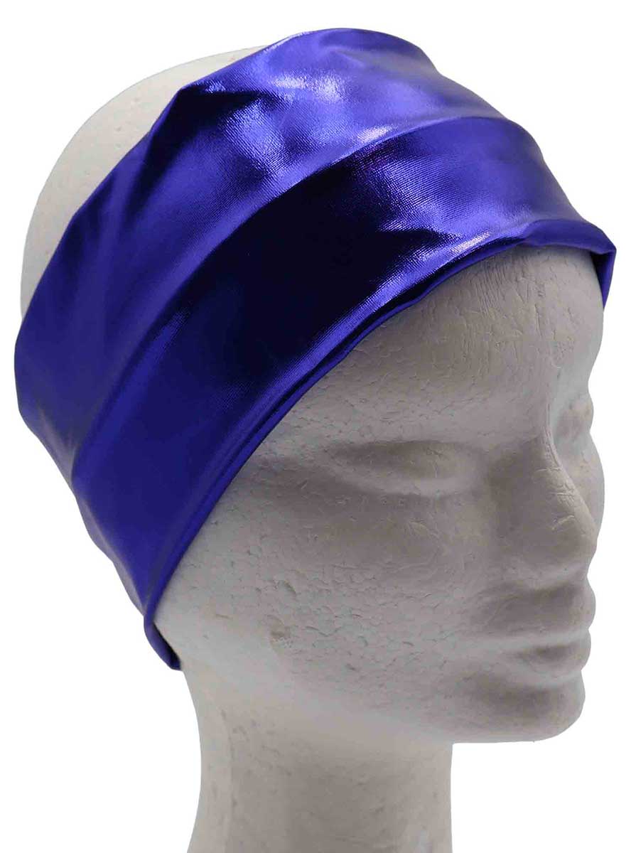 Metallic Blue Headband - alternative image