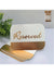 Image of Gold and White 20 Pack Reserved Table Cards