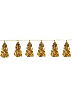 Image of Metallic Gold Tassel Garland Party Decoration