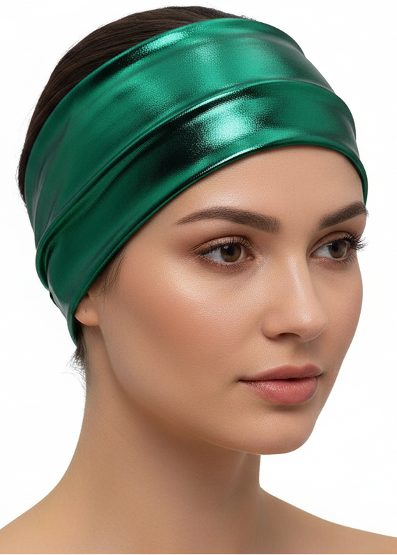 Metallic Green Headband - Main Image