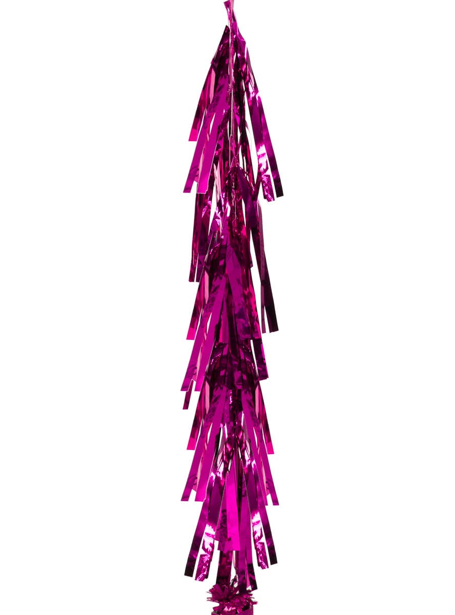Image of Metallic Hot Pink 9 Pack Of 35cm Decorative Tassels - Alternate Image