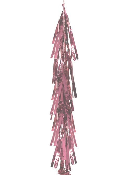 Image of Metallic Light Pink 9 Pack Of 35cm Decorative Tassels - Alternate Image