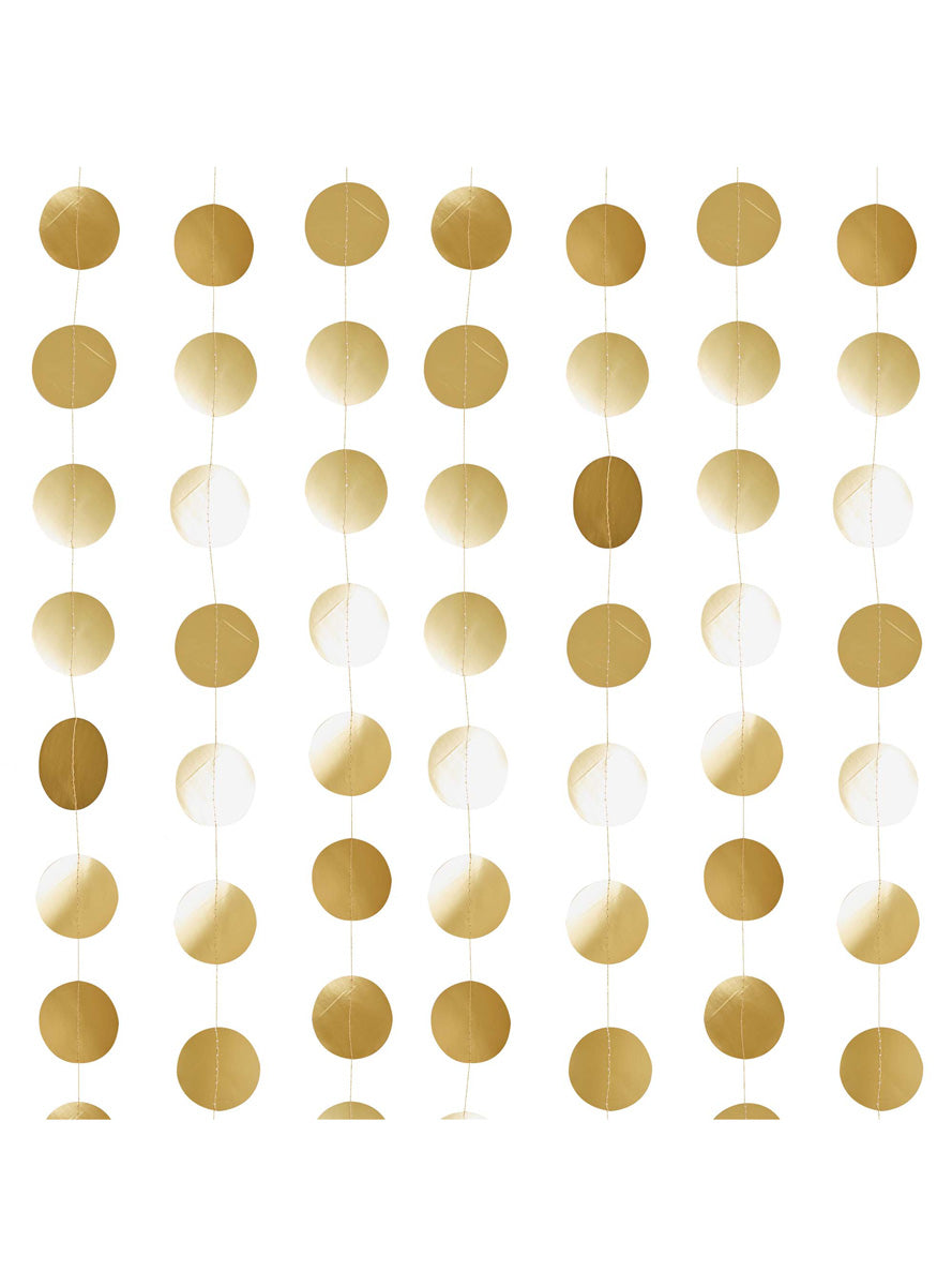 Metallic Mix Up 20m Long Gold Circle Card Backdrop - Main Image