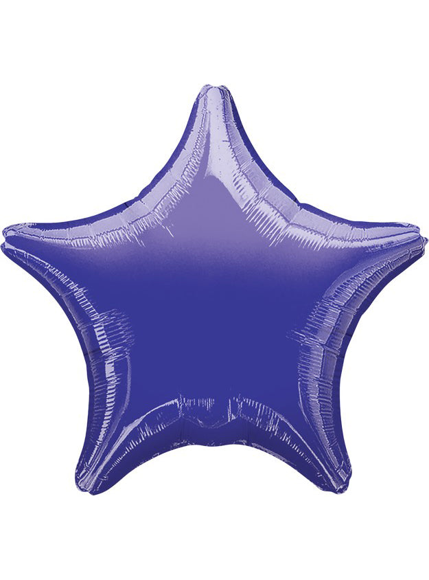 Metallic Purple Foil 45cm Star Balloon - Main Image