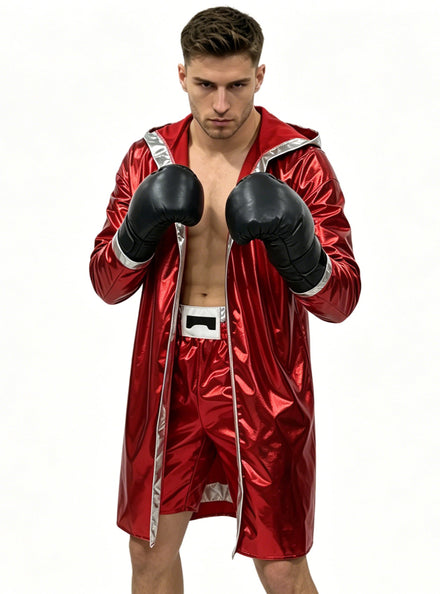 Metallic Red Boxing Champ Mens Costume
