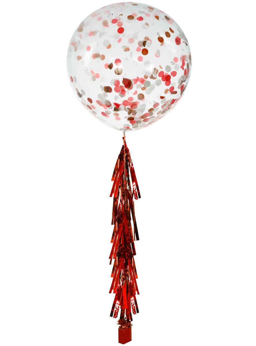 Image of Metallic Red 9 Pack Of 35cm Decorative Tassels - Alternate Image 2