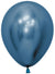 Image of Metallic Blue 30cm 12 Pack Latex Balloons