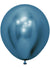 Image of Metallic Blue 6 Pack 45cm Latex Balloons 