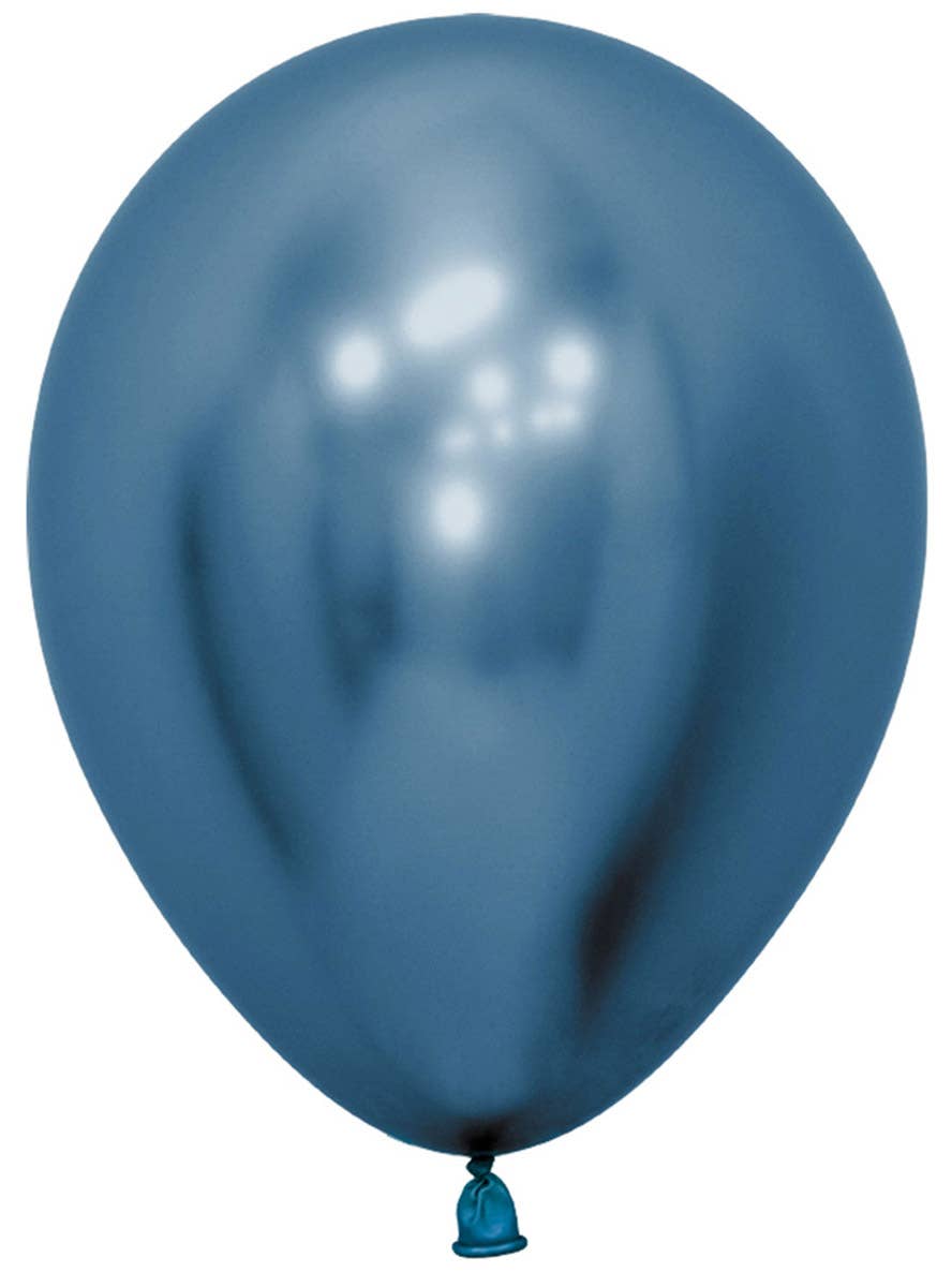 Image of Metallic Reflex Blue Small 12cm Air Fill Latex Balloon