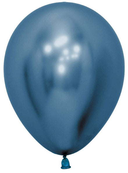 Image of Metallic Reflex Blue Small 12cm Air Fill Latex Balloon
