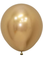 Image of Metallic Reflex Gold 6 Pack 45cm Latex Balloons 