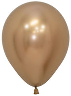 Image of Metallic Reflex Gold Small 12cm Air Fill Latex Balloon
