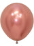 Image of Metallic Reflex Rose Gold 6 Pack 45cm Latex Balloons
