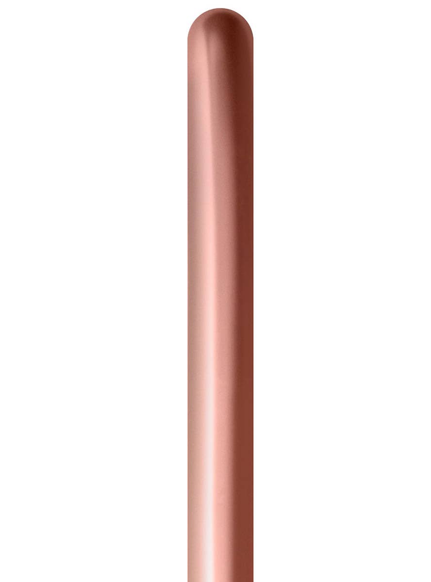 Image of Metallic Reflex Rose Gold Single 260S Latex Modelling Balloon