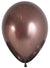 Image of Metallic Reflex Truffle  Single Small 12cm Air Fill Latex Balloon