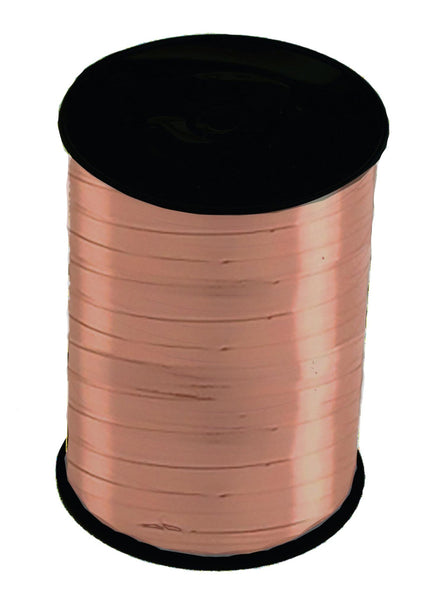 Metallic Rose Gold 230m Long Roll Balloon Ribbon – Main Image
