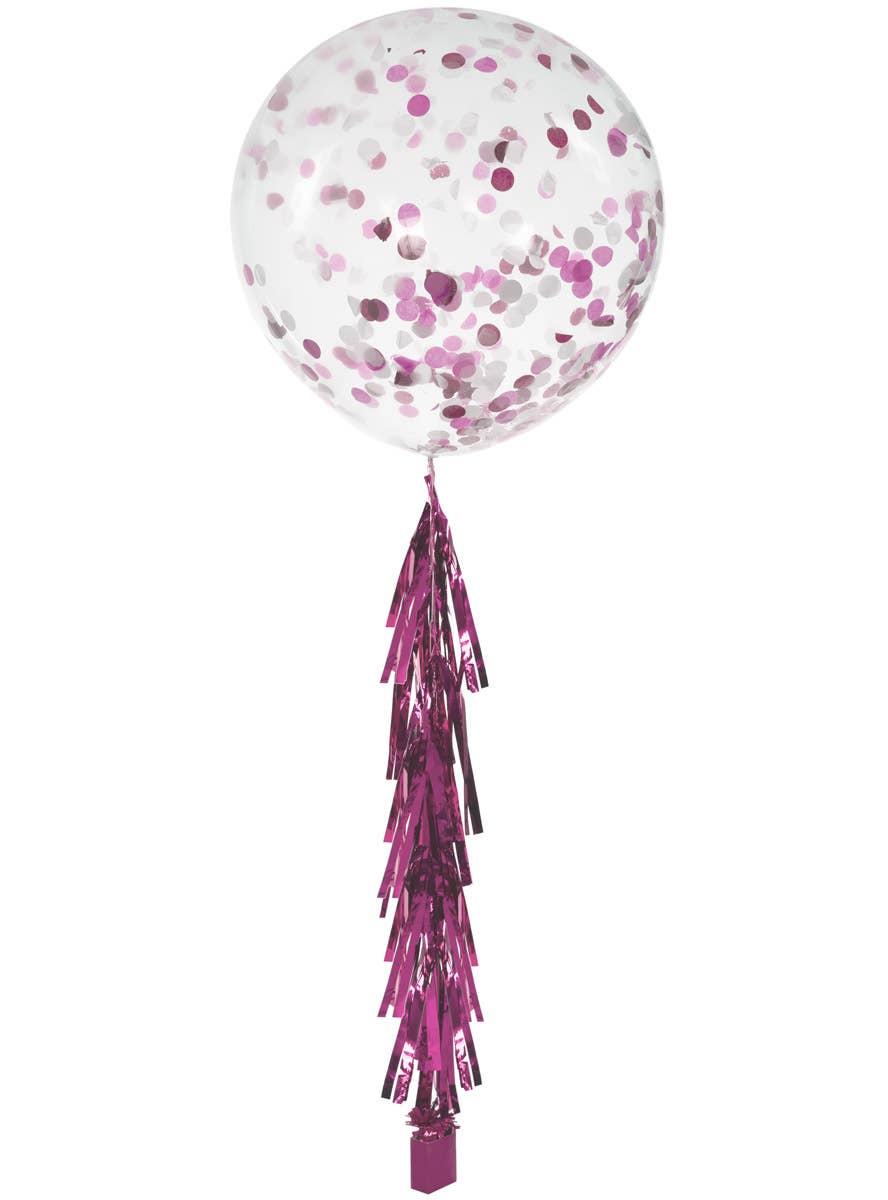 Image of Metallic Rose Pink 9 Pack Of 35cm Decorative Tassels - Alternate Image 2