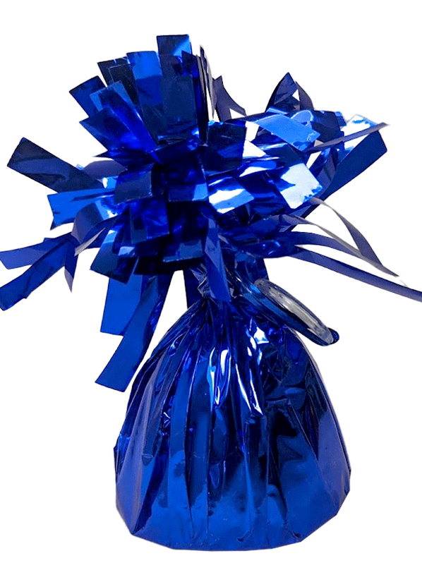 Image of Metallic Royal Blue Foil Balloon Weight